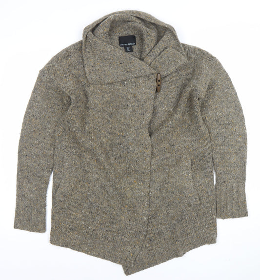 Womens UK Size S Cynthia Rowley Brown Cardigan Jumper