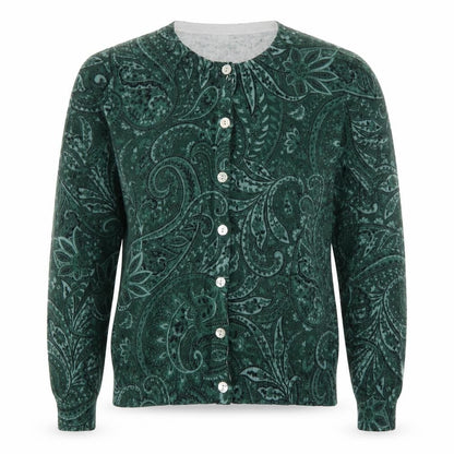 Womens UK Size M AND/OR Green Cardigan Jumper