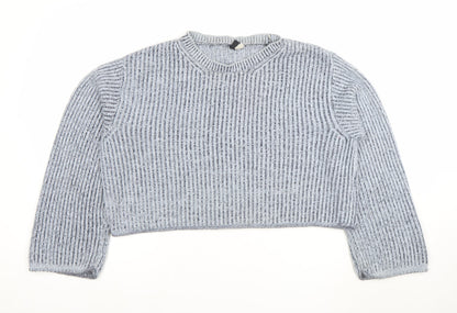 Womens UK Size XS Divided Grey Pullover Jumper