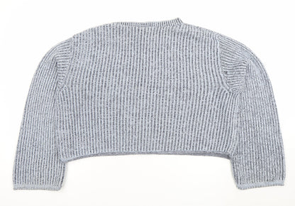 Womens UK Size XS Divided Grey Pullover Jumper