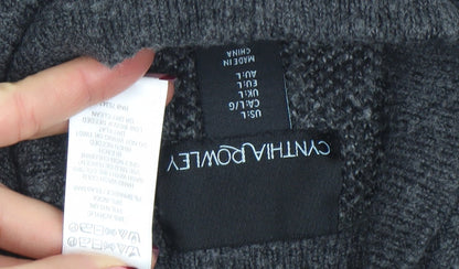 Womens UK Size L Cynthia Rowley Grey Pullover Jumper