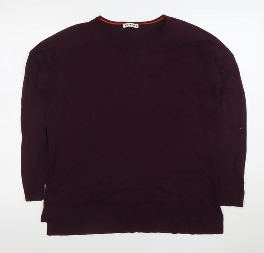 Womens UK Size M Whistles Purple Pullover Jumper