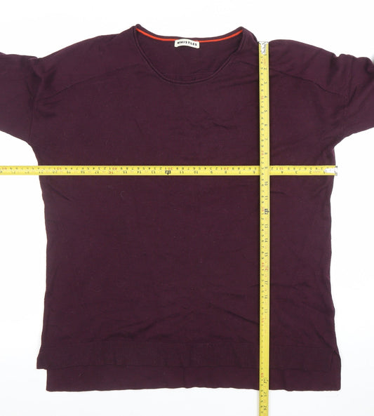 Womens UK Size M Whistles Purple Pullover Jumper