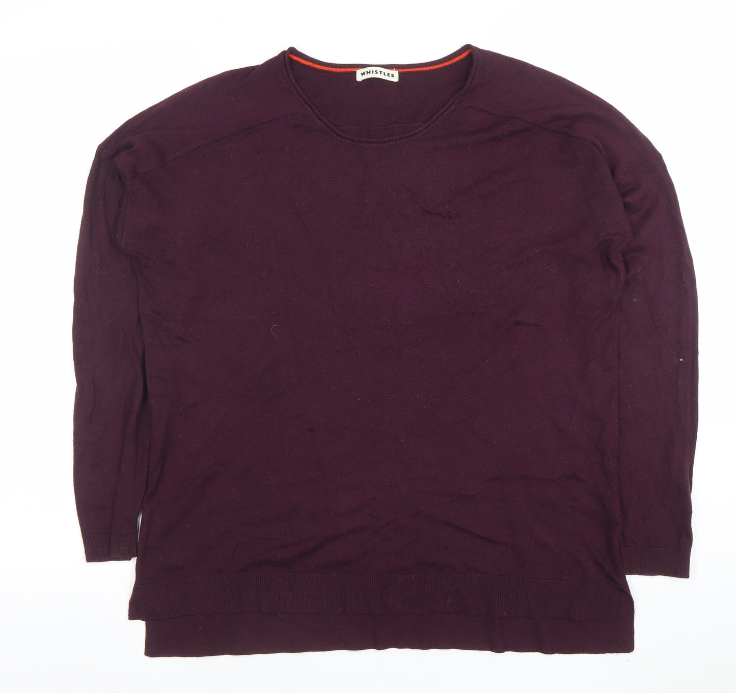 Womens UK Size M Whistles Purple Pullover Jumper