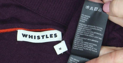Womens UK Size M Whistles Purple Pullover Jumper