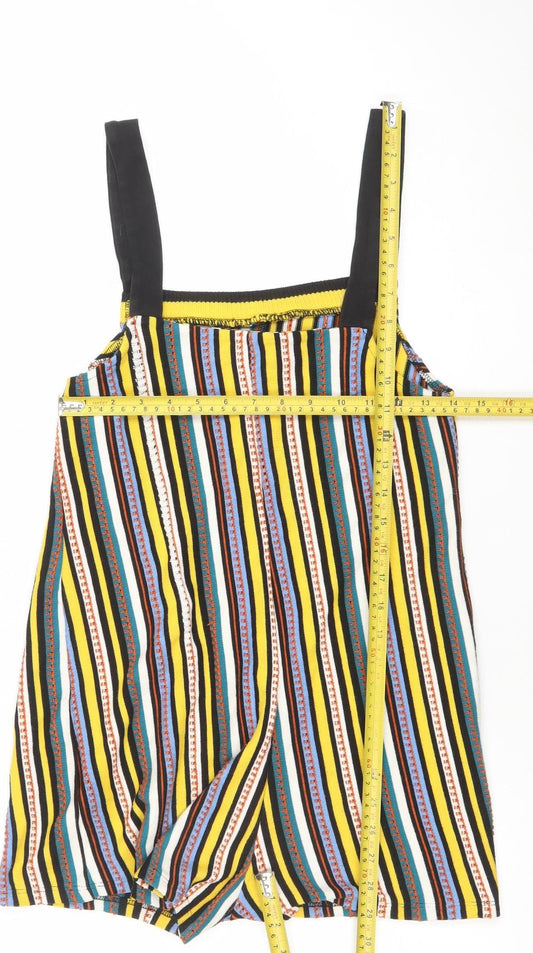 Womens UK Size M Zara One-Piece Multicoloured Playsuit