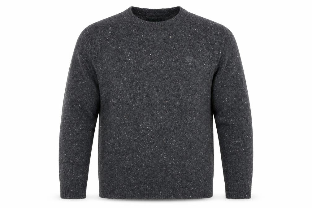 Mens UK Size L Racing Green Grey Pullover Jumper