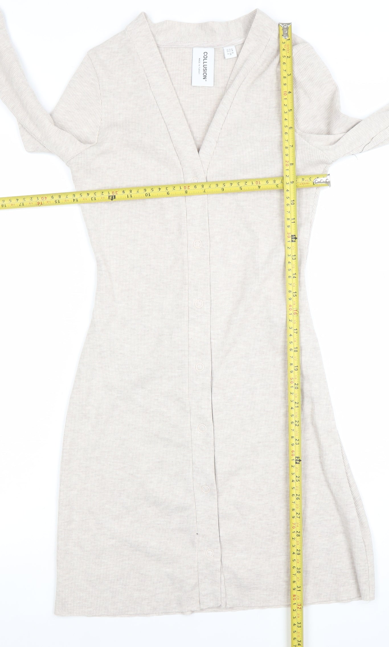 Womens UK Size 8 COLLUSION Bodycon Dress