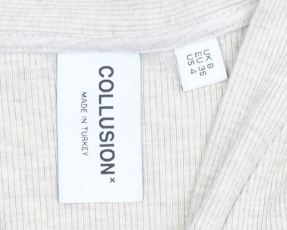 Womens UK Size 8 COLLUSION Bodycon Dress