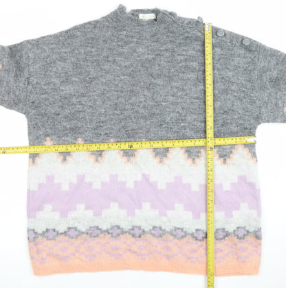Womens UK Size M Monsoon Grey Pullover Jumper