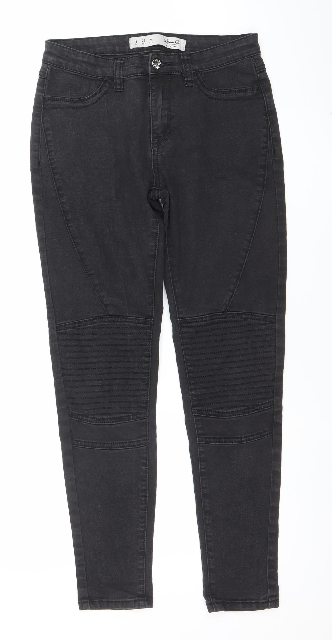 Womens UK Size 8 Denim Co. Slim Fit Skinny Black Jeans