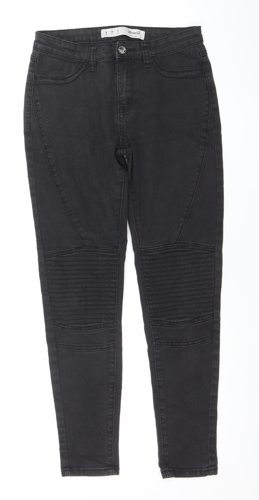 Womens UK Size 8 Denim Co. Slim Fit Skinny Black Jeans