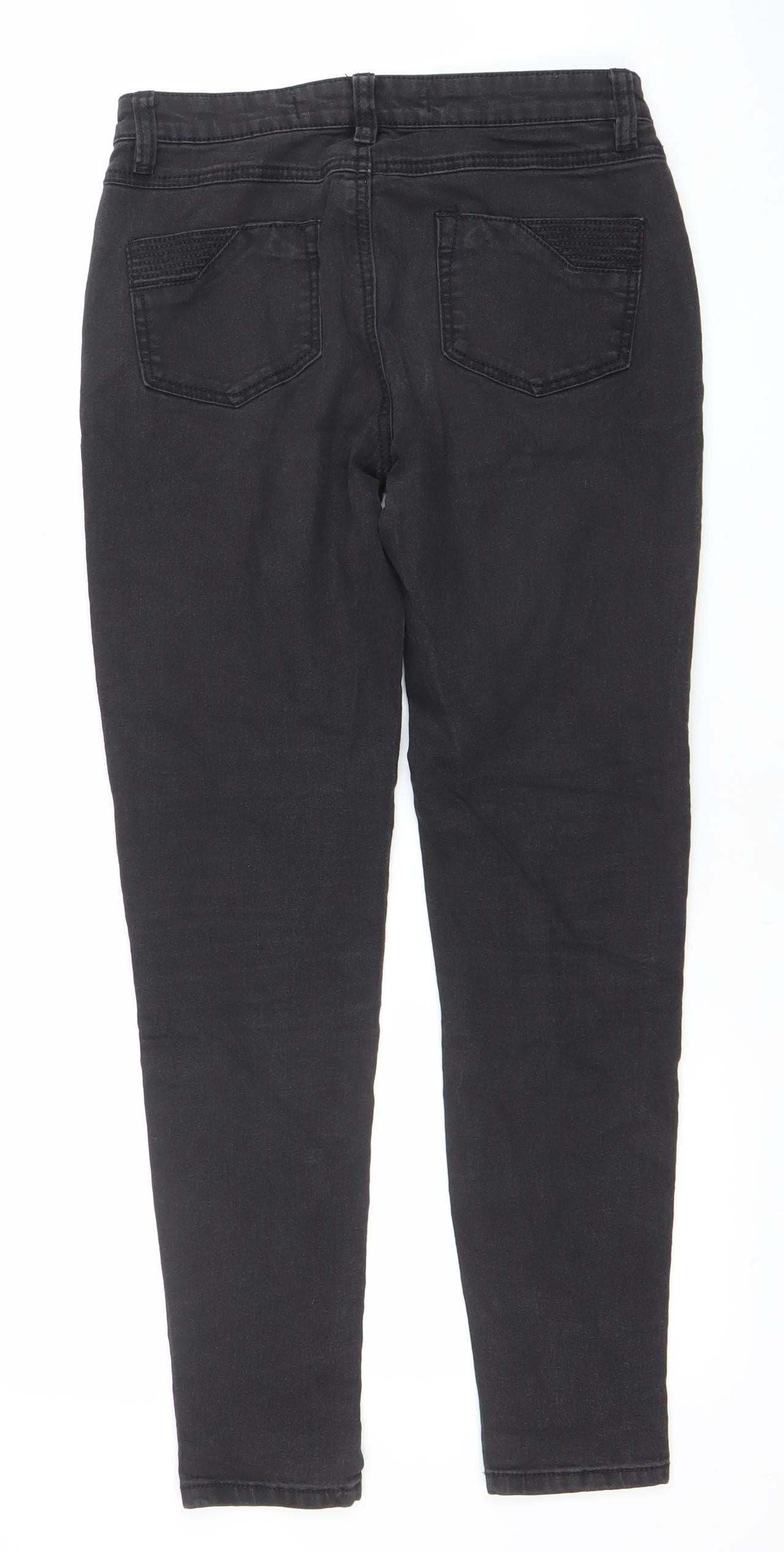 Womens UK Size 8 Denim Co. Slim Fit Skinny Black Jeans