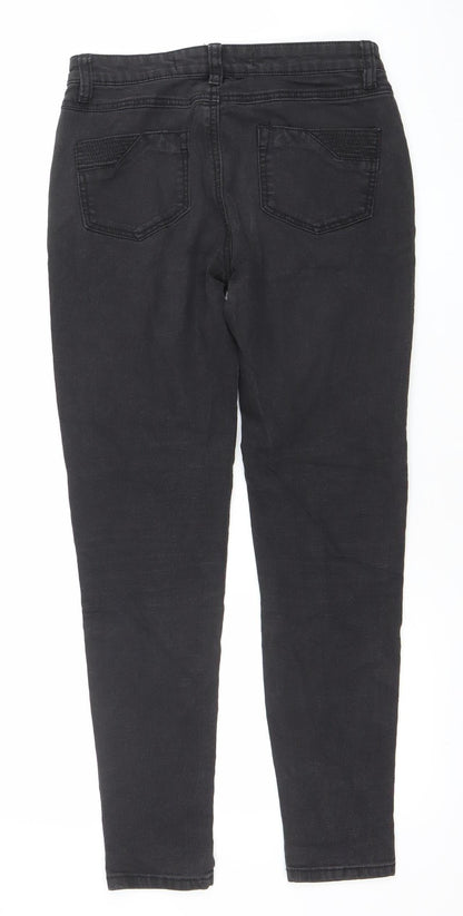 Womens UK Size 8 Denim Co. Slim Fit Skinny Black Jeans