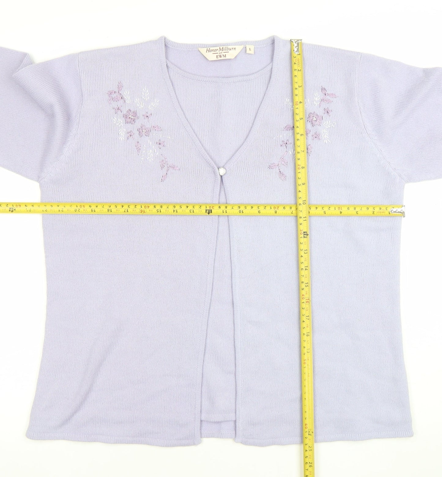 Womens UK Size L Honor Millburn at EWM Purple Cardigan Jumper