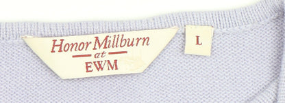 Womens UK Size L Honor Millburn at EWM Purple Cardigan Jumper