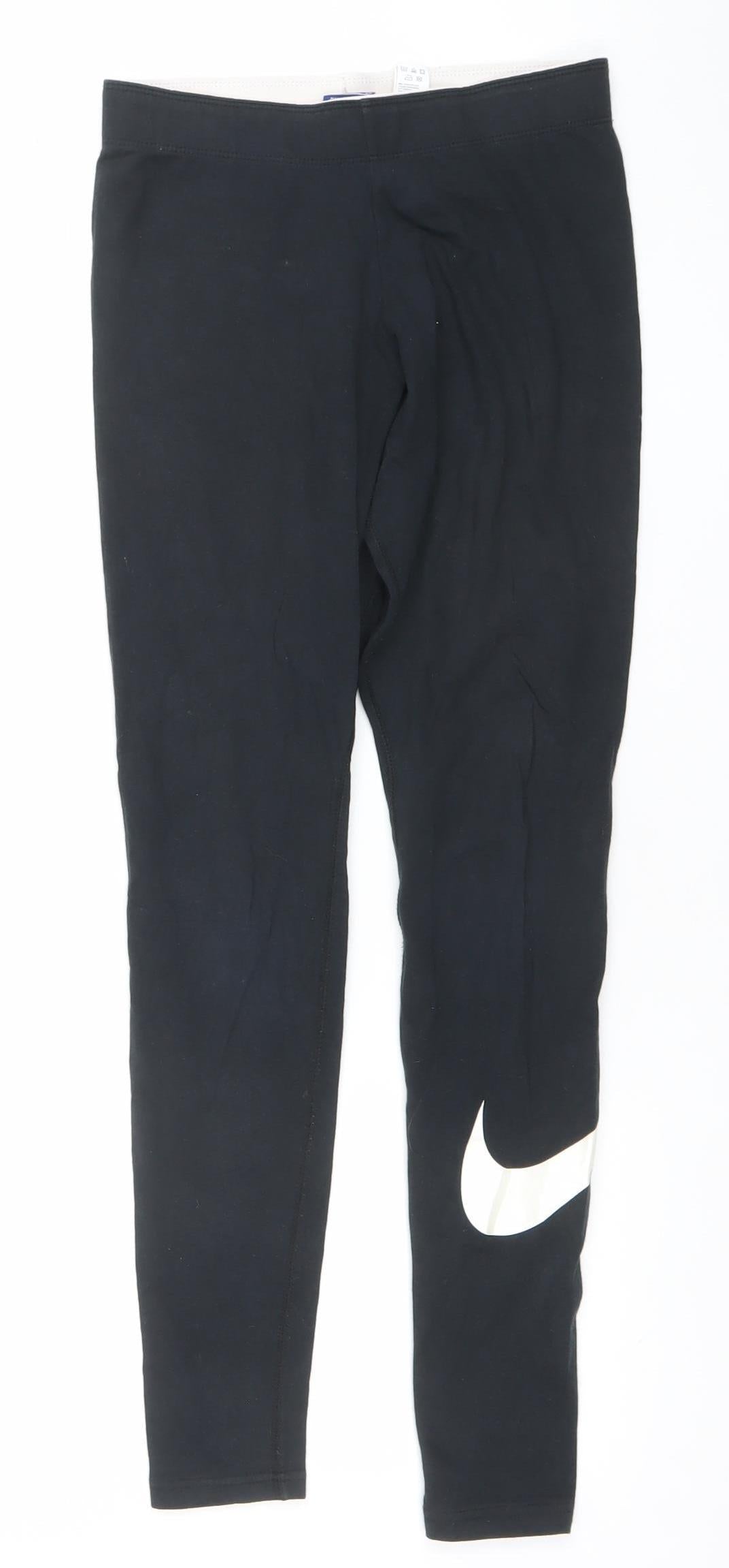Womens UK Size S Nike Slim Fit Leggings Black Leggings