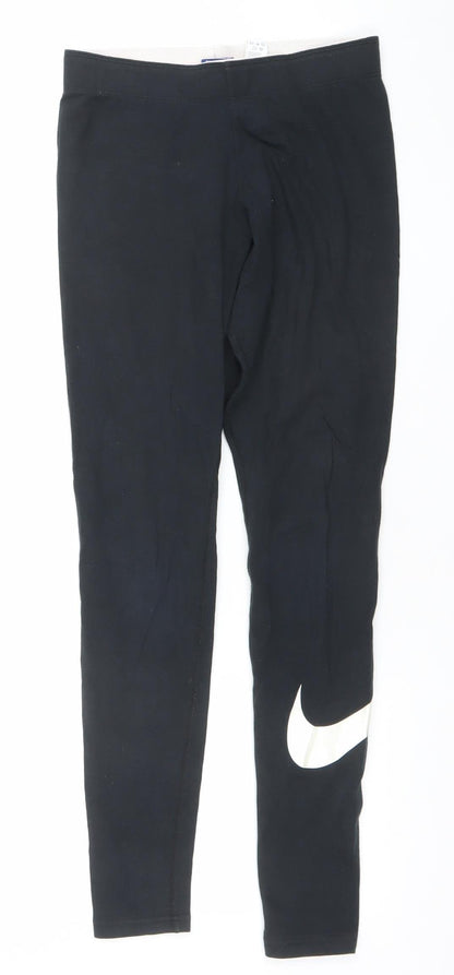 Womens UK Size S Nike Slim Fit Leggings Black Leggings