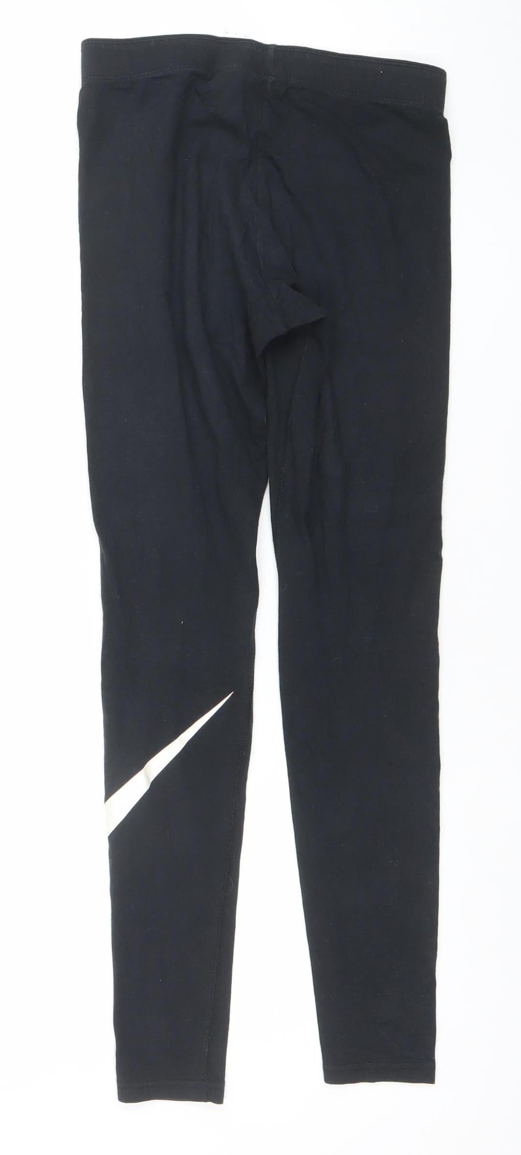 Womens UK Size S Nike Slim Fit Leggings Black Leggings