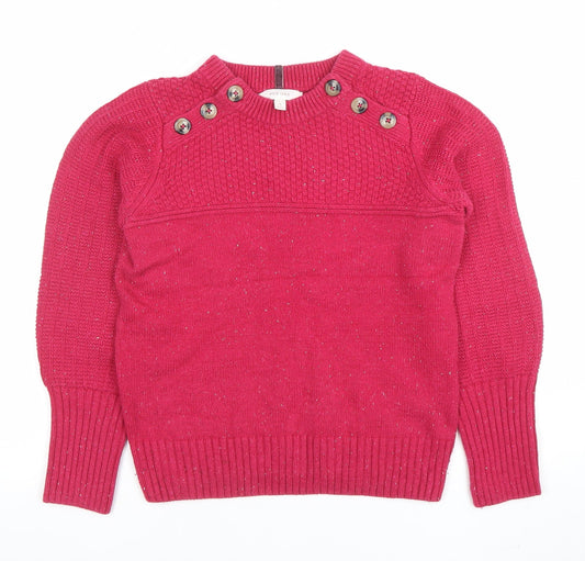 Womens UK Size 8 Marks and Spencer Pink Pullover Jumper