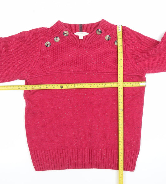 Womens UK Size 8 Marks and Spencer Pink Pullover Jumper