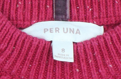 Womens UK Size 8 Marks and Spencer Pink Pullover Jumper