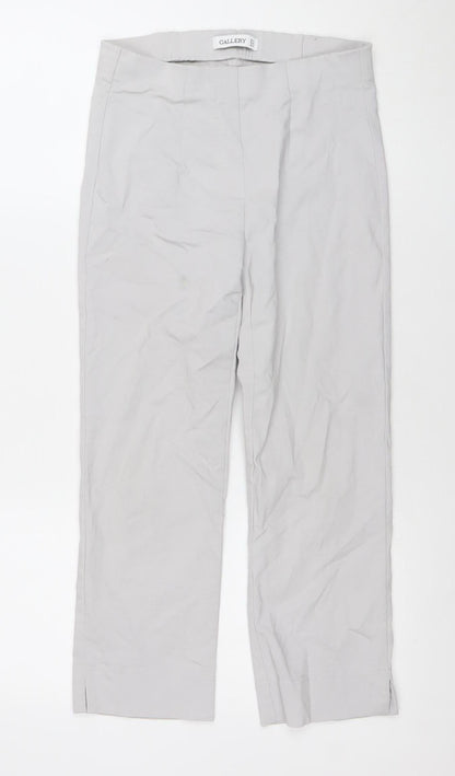 Womens UK Size 8 Gallery Regular Fit Business Casual Beige Trousers