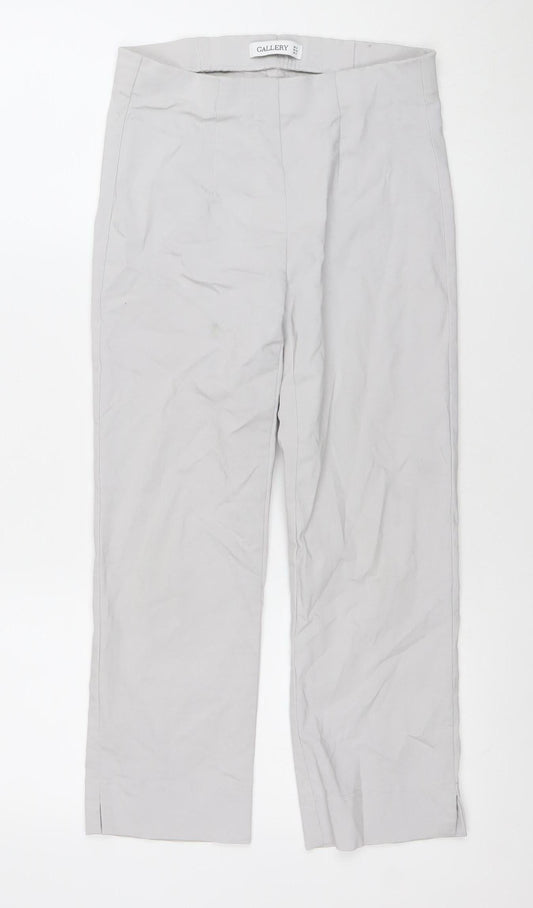 Womens UK Size 8 Gallery Regular Fit Business Casual Beige Trousers
