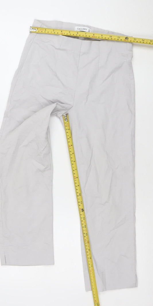 Womens UK Size 8 Gallery Regular Fit Business Casual Beige Trousers