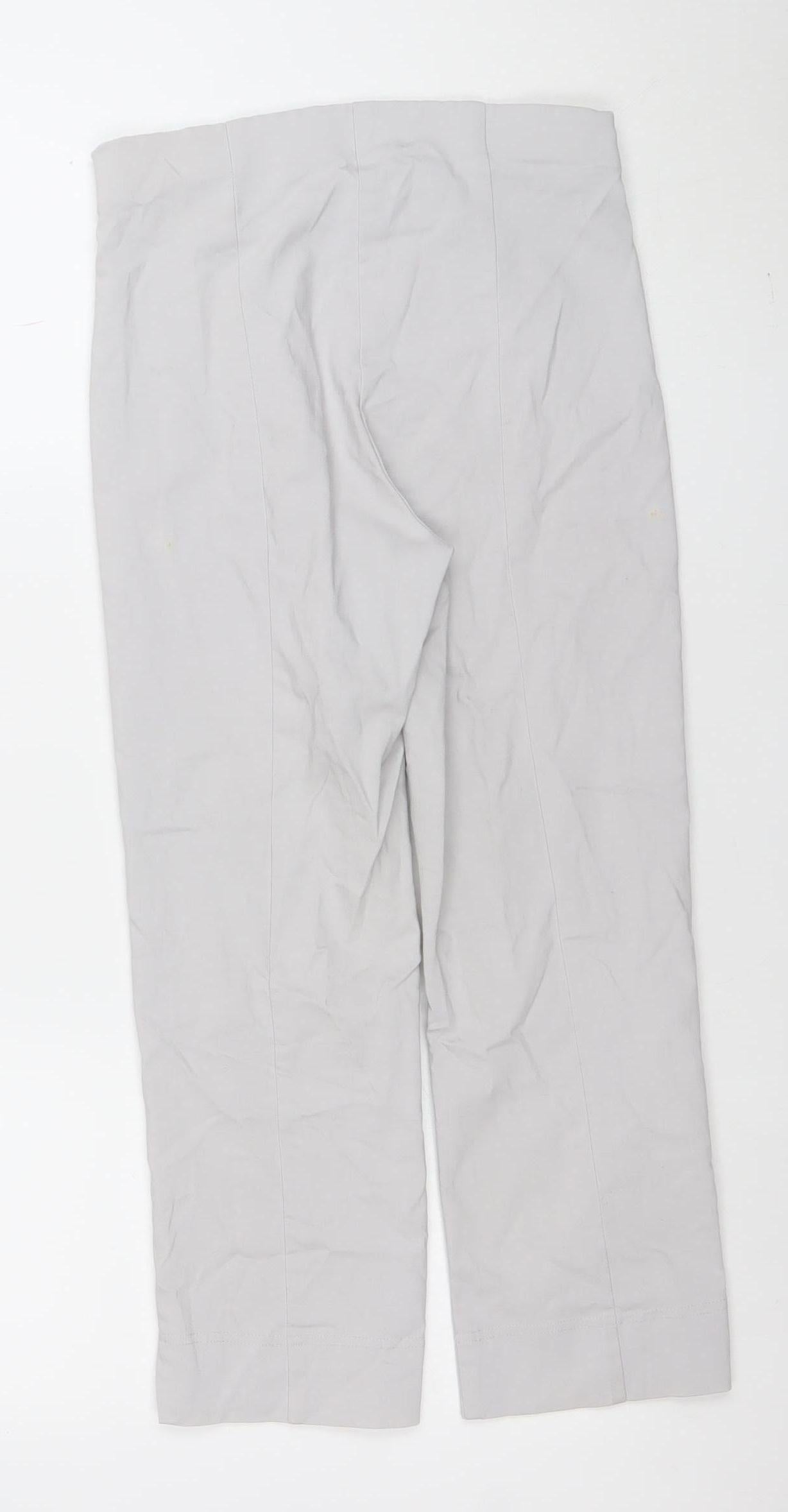 Womens UK Size 8 Gallery Regular Fit Business Casual Beige Trousers
