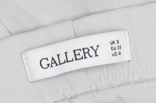 Womens UK Size 8 Gallery Regular Fit Business Casual Beige Trousers