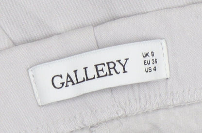 Womens UK Size 8 Gallery Regular Fit Business Casual Beige Trousers