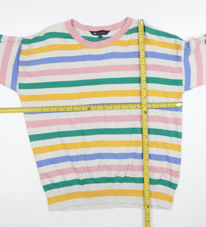 Womens UK Size 12 Crew Clothing Company Multicoloured Pullover Jumper