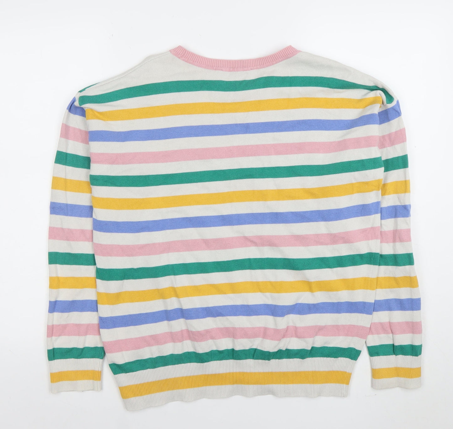 Womens UK Size 12 Crew Clothing Company Multicoloured Pullover Jumper