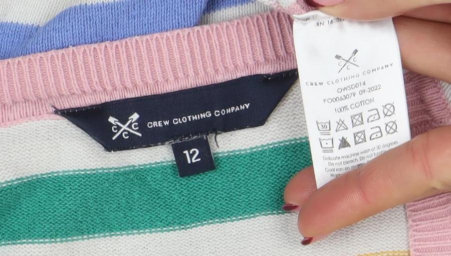 Womens UK Size 12 Crew Clothing Company Multicoloured Pullover Jumper