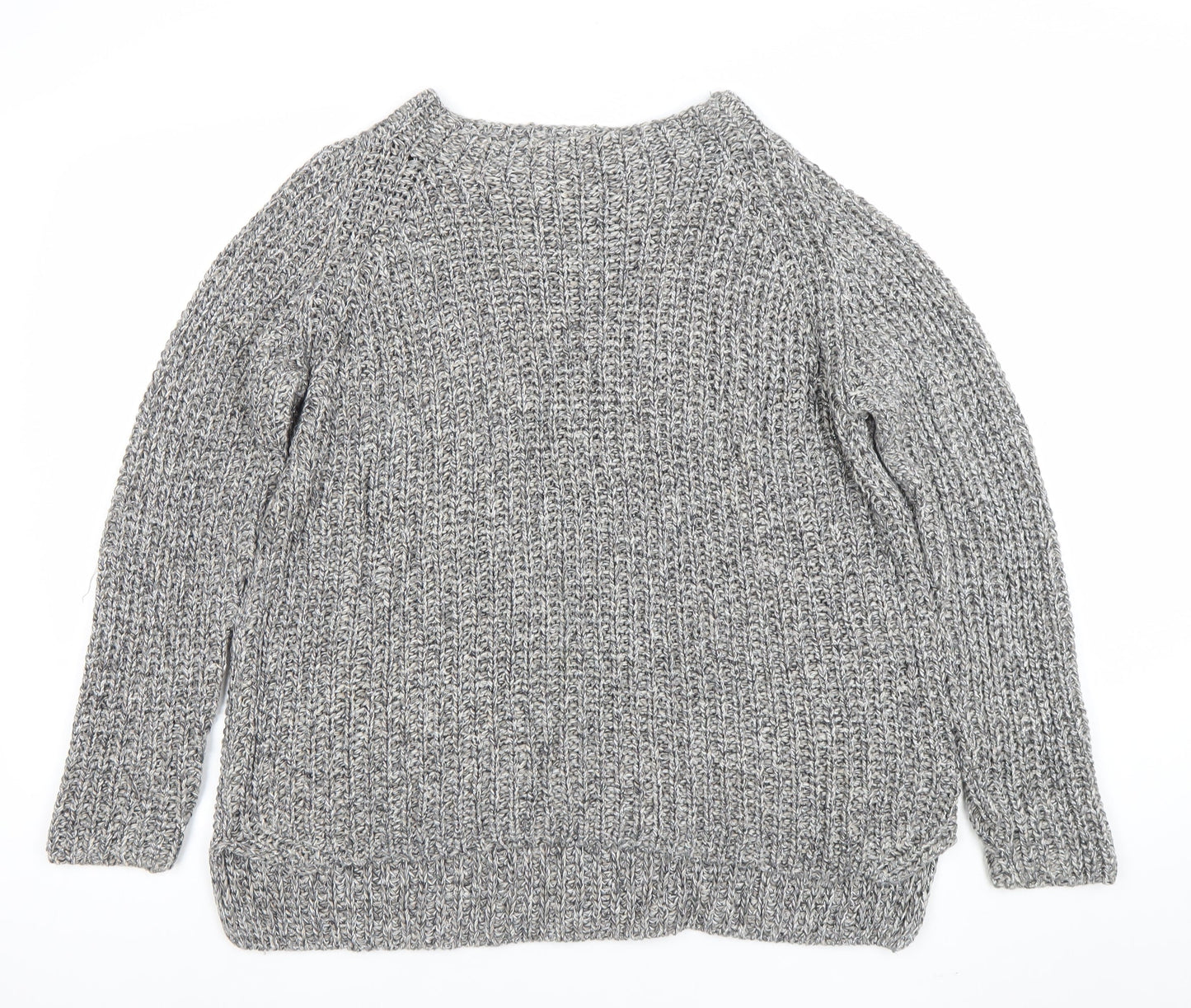Womens UK Size 14 Oui Grey Pullover Jumper