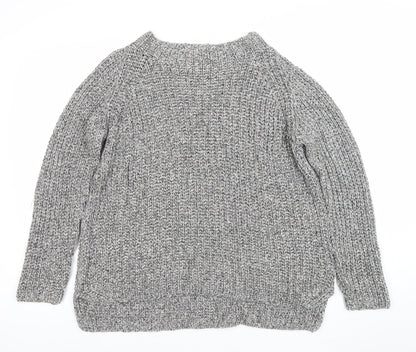 Womens UK Size 14 Oui Grey Pullover Jumper