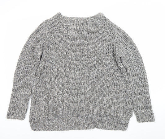 Womens UK Size 14 Oui Grey Pullover Jumper