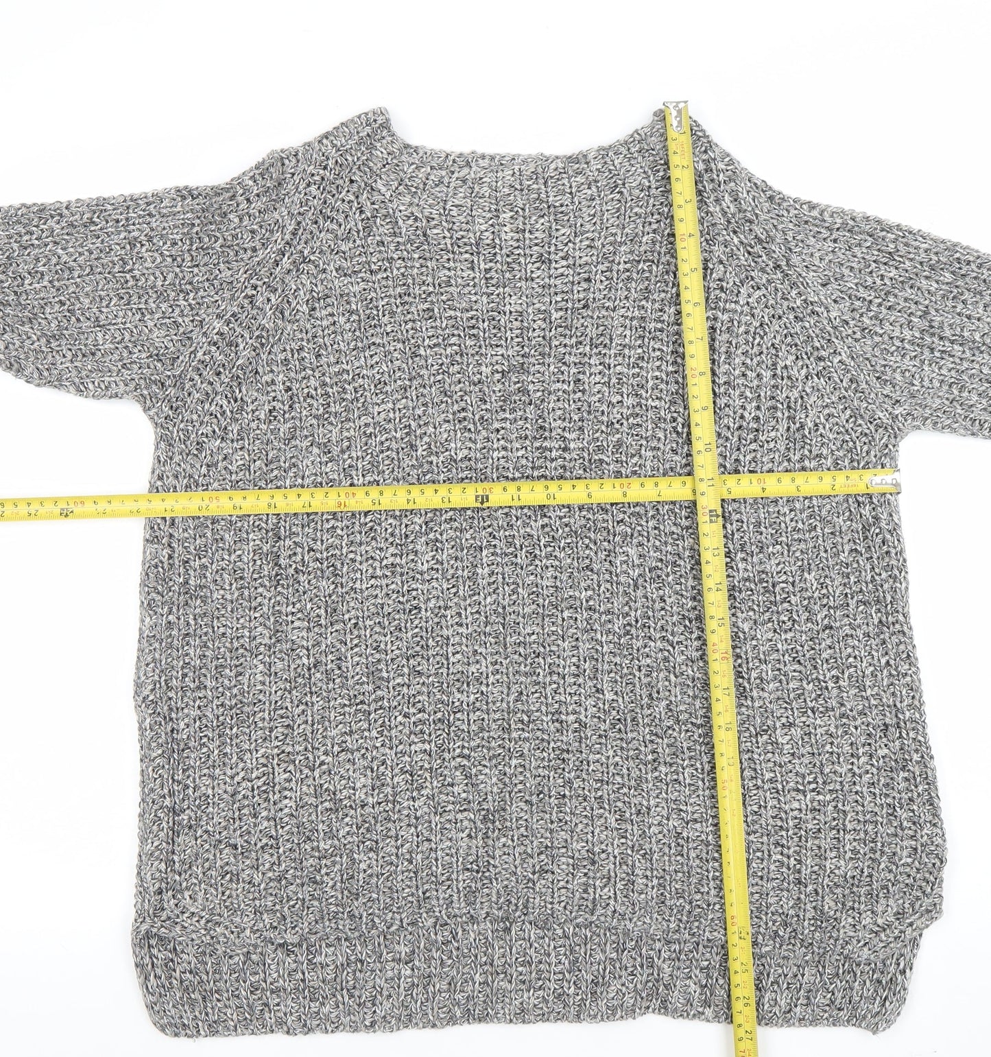 Womens UK Size 14 Oui Grey Pullover Jumper