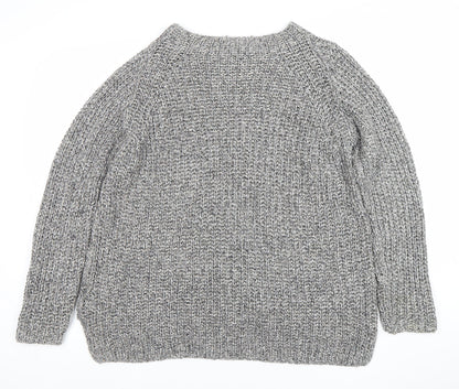 Womens UK Size 14 Oui Grey Pullover Jumper