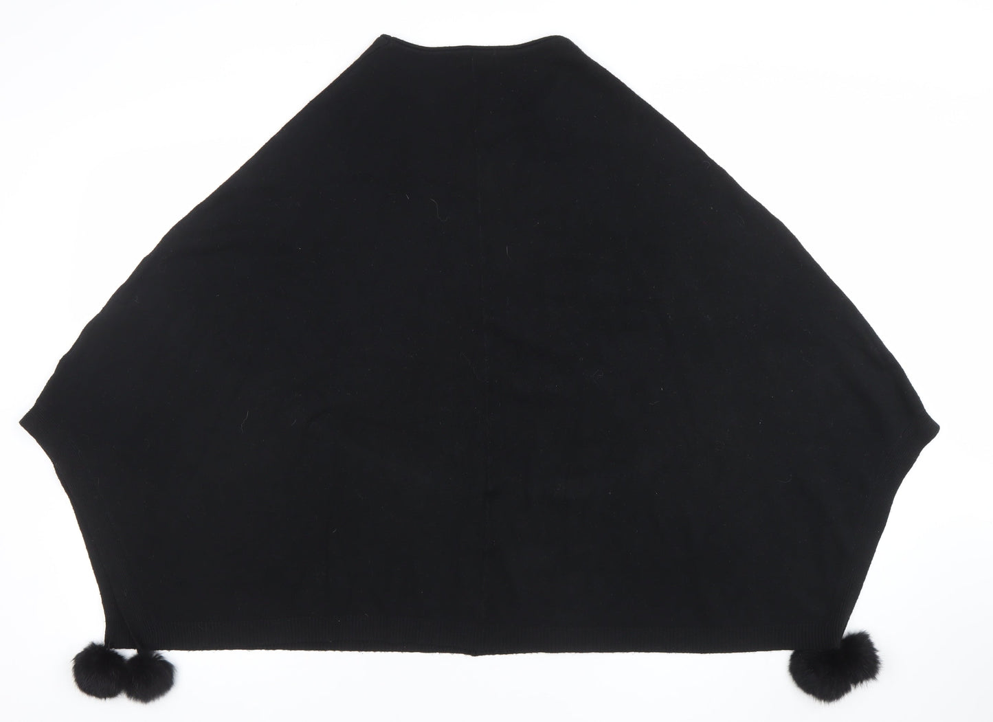 Womens UK Size One Size Oberston Black Cape Jumper
