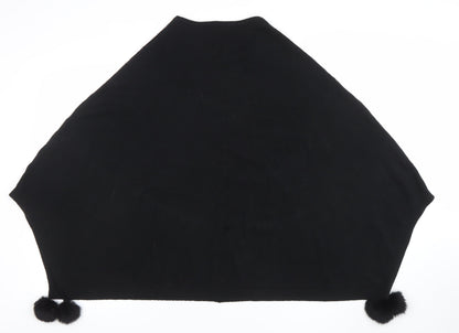 Womens UK Size One Size Oberston Black Cape Jumper
