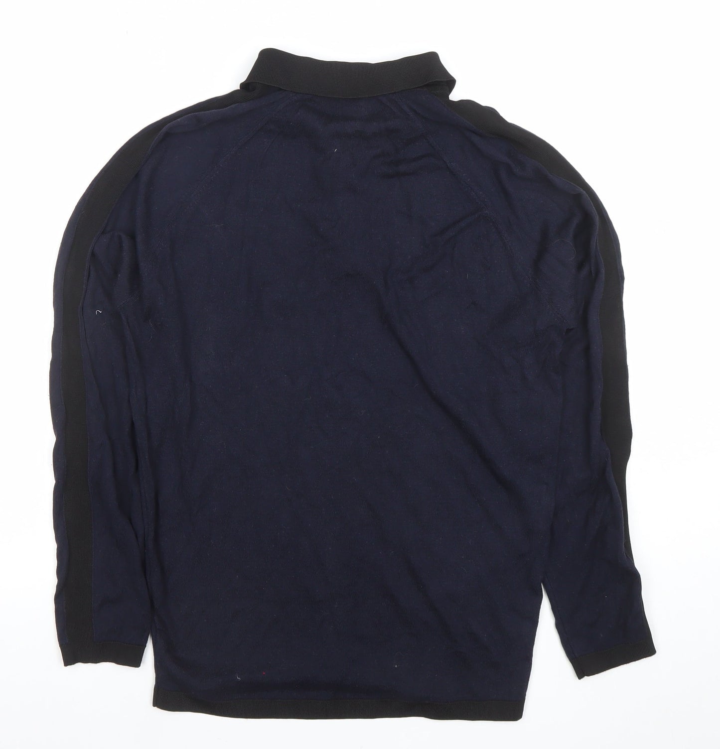Mens UK Size M River Island Viscose Blend Polo Shirt