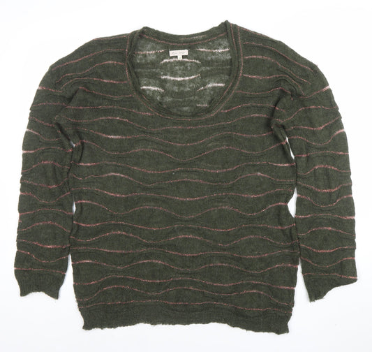 Womens UK Size 10 Piazza Sempione Green Pullover Jumper