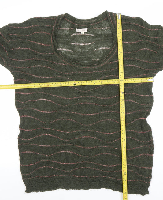 Womens UK Size 10 Piazza Sempione Green Pullover Jumper