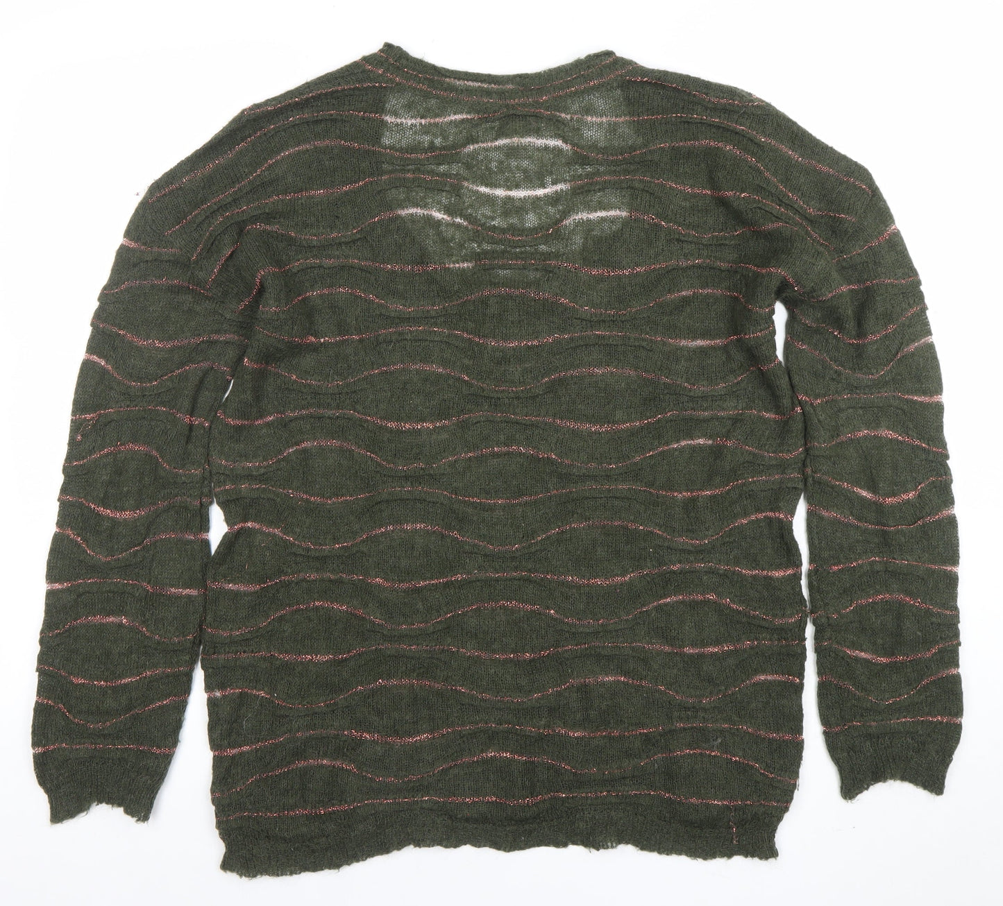 Womens UK Size 10 Piazza Sempione Green Pullover Jumper