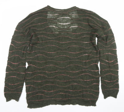 Womens UK Size 10 Piazza Sempione Green Pullover Jumper