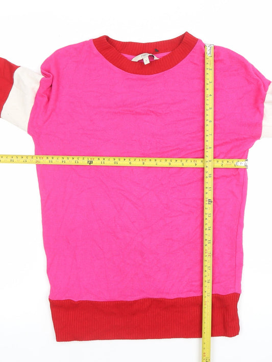 Womens UK Size 6 NEXT Pink Pullover Jumper