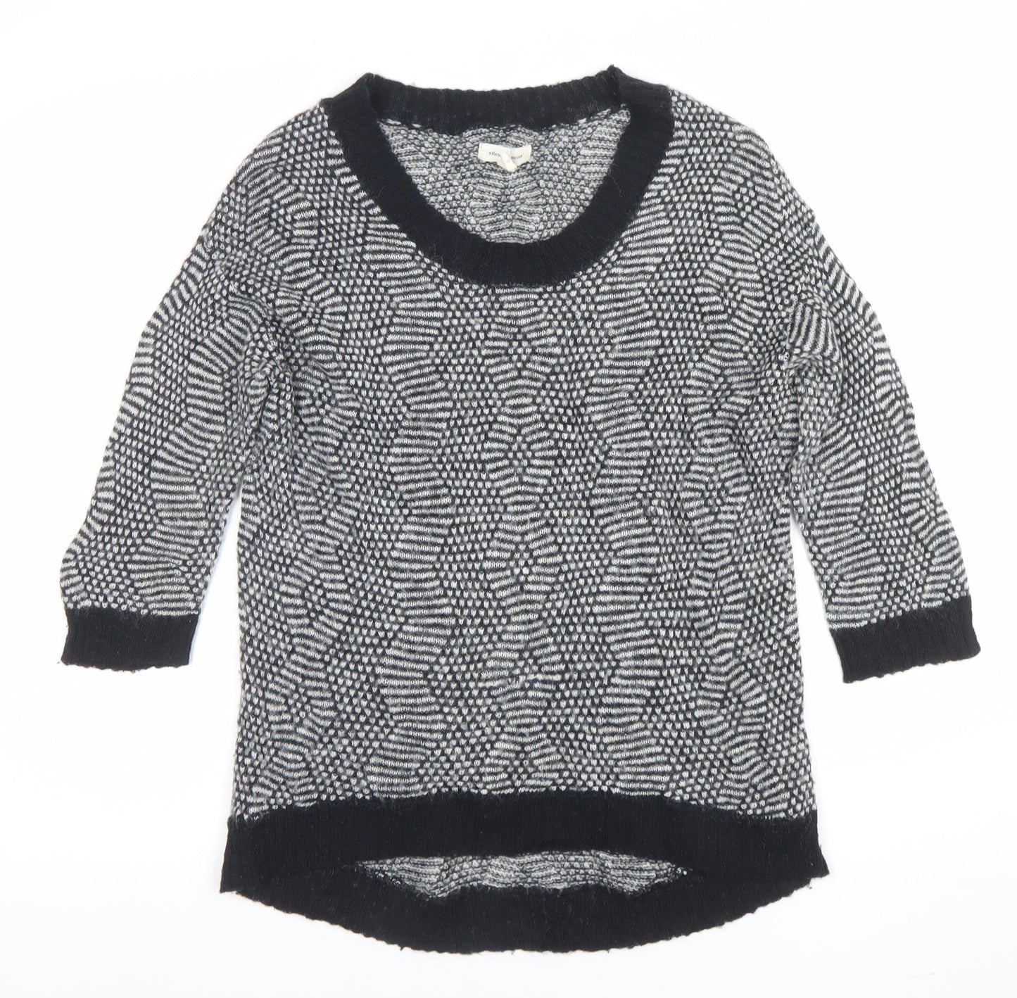 Womens UK Size S Silence + Noise Black Pullover Jumper
