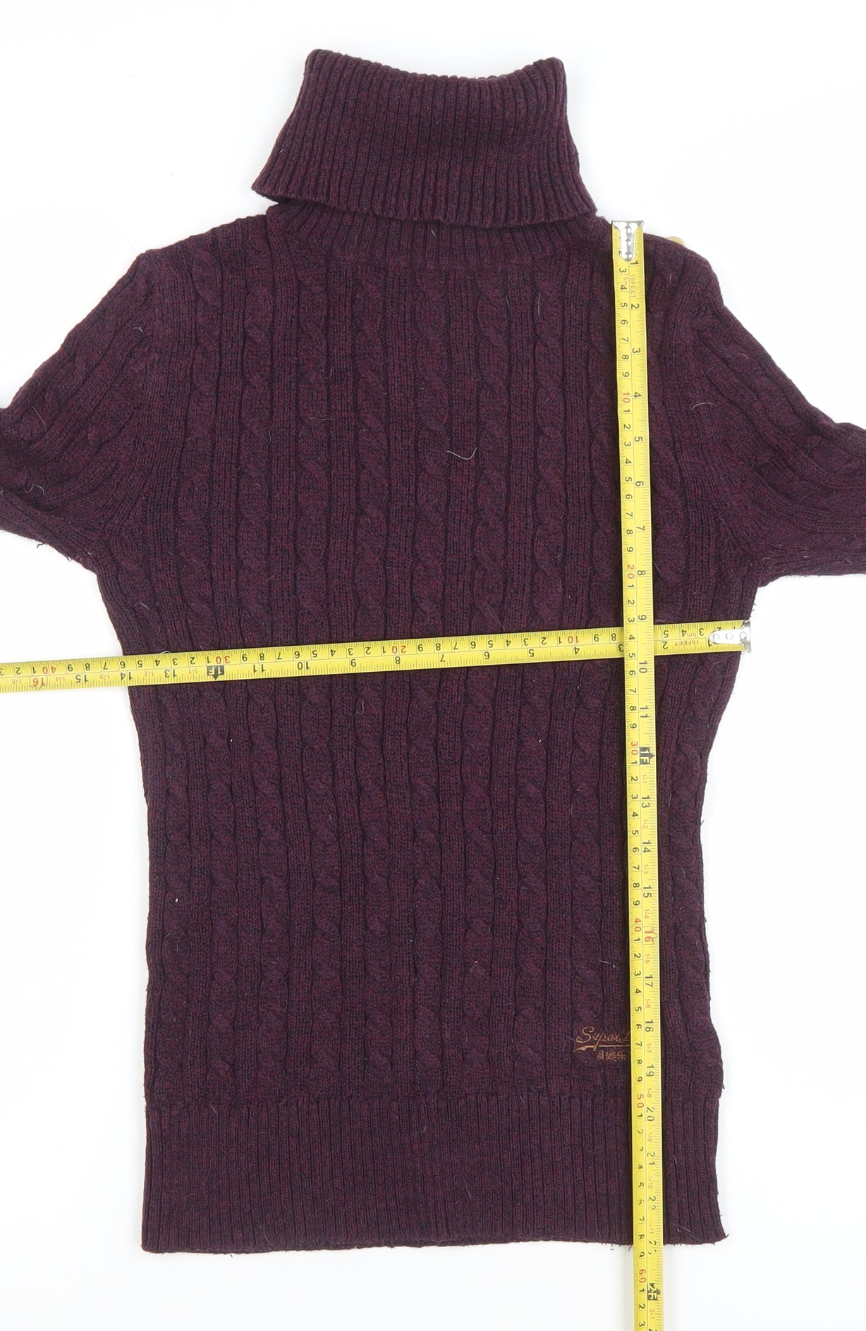 Womens UK Size S Superdry Purple Pullover Jumper